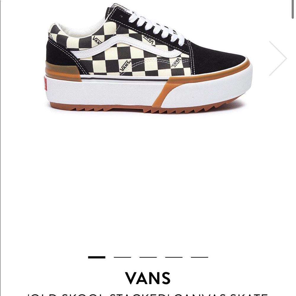 Vans old skool stacked canvas skate sneakers